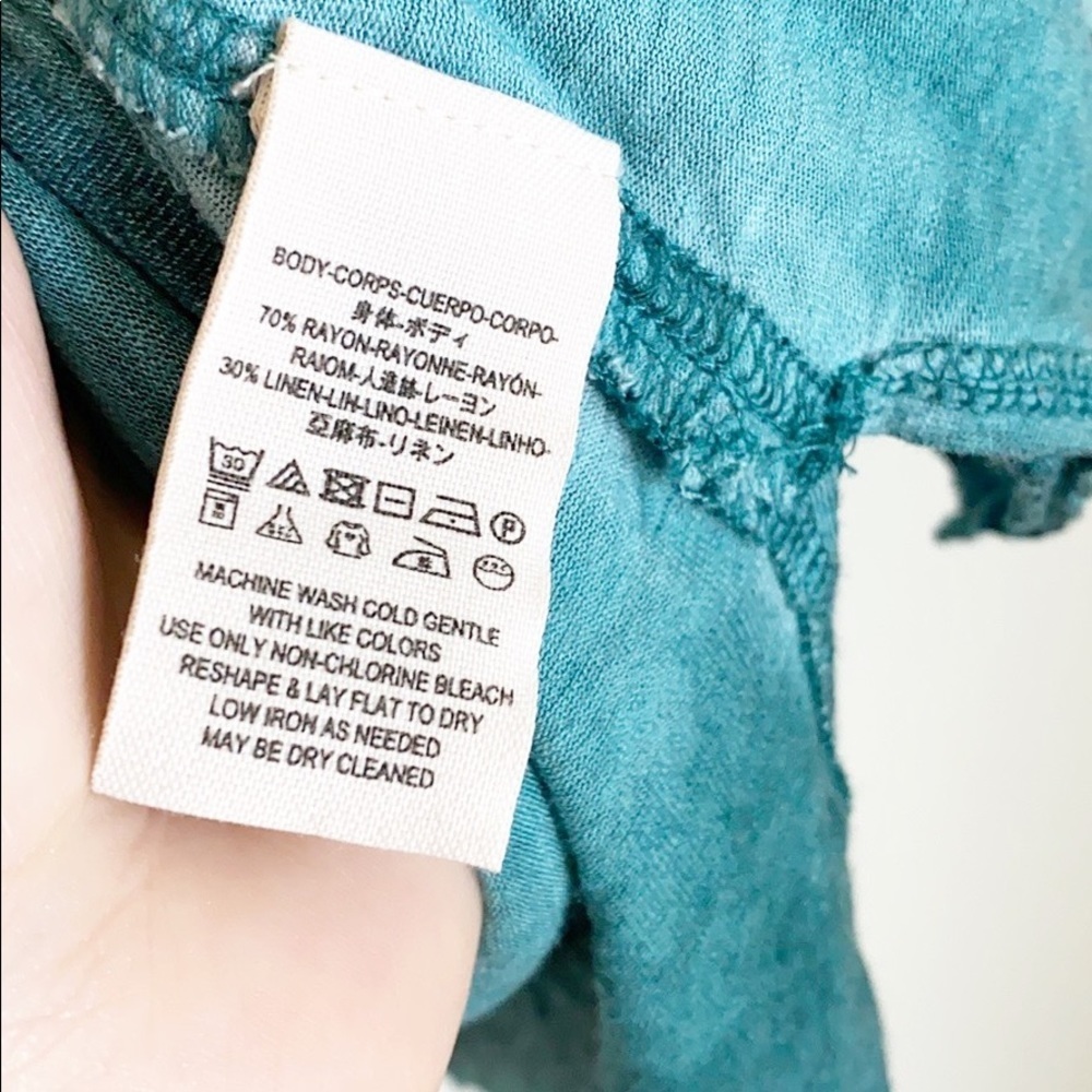 Free People Turquoise Double Layer Sleeveless Top - Picture 8 of 11